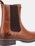 Womens/Ladies Somerford Leather Chelsea Boots - Tan