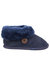 Womens/Ladies Wotton Sheepskin Soft Leather Booties - Dark Blue