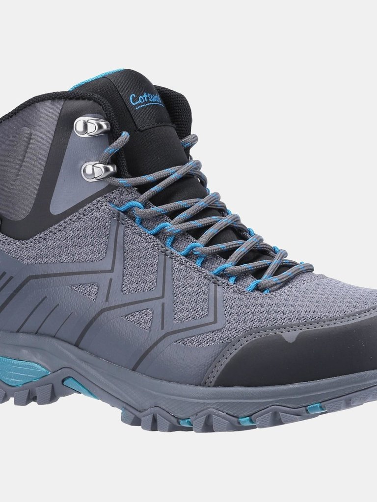Womens/Ladies Wychwood Hiking Boots - Gray/Blue - Gray/Blue