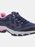 Womens/Ladies Wychwood Low WP Walking Shoes - Navy/Pink