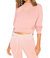 Milan Cropped Sweatshirt - Blush