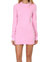 The Tokyo Long Sleeve Mini Dress - Pink