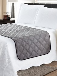 Bed Runner Protector Black Grey - Full/Queen