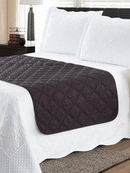 Bed Runner Protector Black Grey - King - Black/Grey