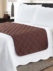 Bed Runner Protector Chocolate Tan-Full/Queen - Brown