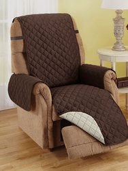 Reversible Recliner Furniture Protector - Chocolate/Tan