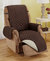 Reversible Recliner Furniture Protector - Chocolate/Tan