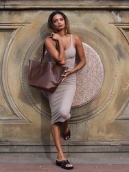 Le Brun - Brown Leather Tote - Brown