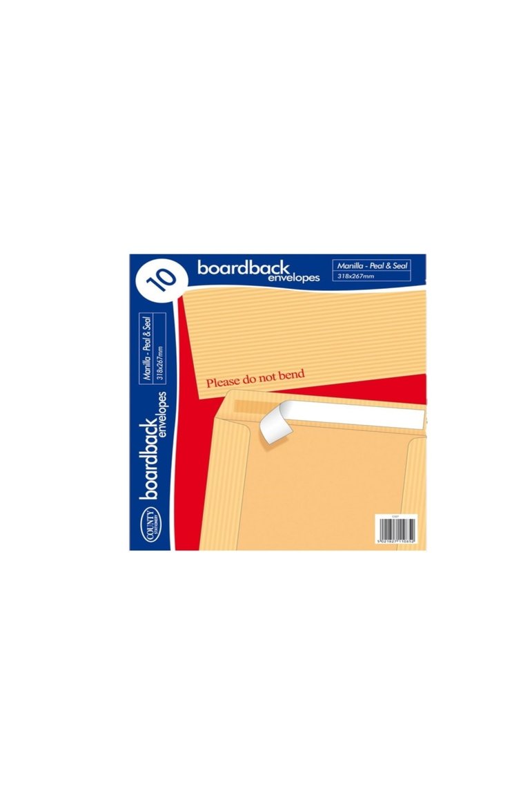 Board Back Envelope Pack Of 10 Brown - One Size - Brown