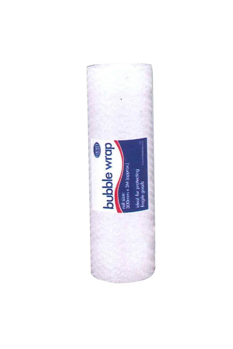 County Stationery Bubble Wrapping Roll - Transparent