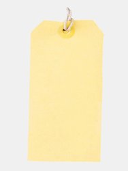 County Stationery Tie On Parcel Labels (12 Packs Of 10) (Yellow) (One Size) - Yellow