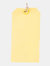 County Stationery Tie On Parcel Labels (12 Packs Of 10) (Yellow) (One Size) - Yellow