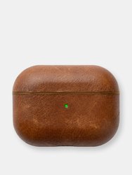 Airpods Pro Leather Case - Saddle