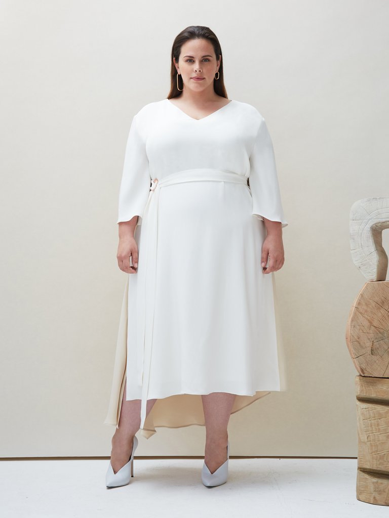 Dua Dress in Ivory - Ivory