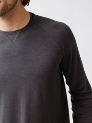 Men's Ultra-Soft Bamboo Pullover Crew - Charcoal