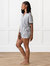Women's Bamboo Pajama Short In Stretch-Knit - Grey