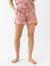 Women's Bamboo Pajama Short In Stretch-Knit - Rouge Toile