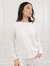 Women's Ultra-Soft Bamboo Pullover Crew - Ivory