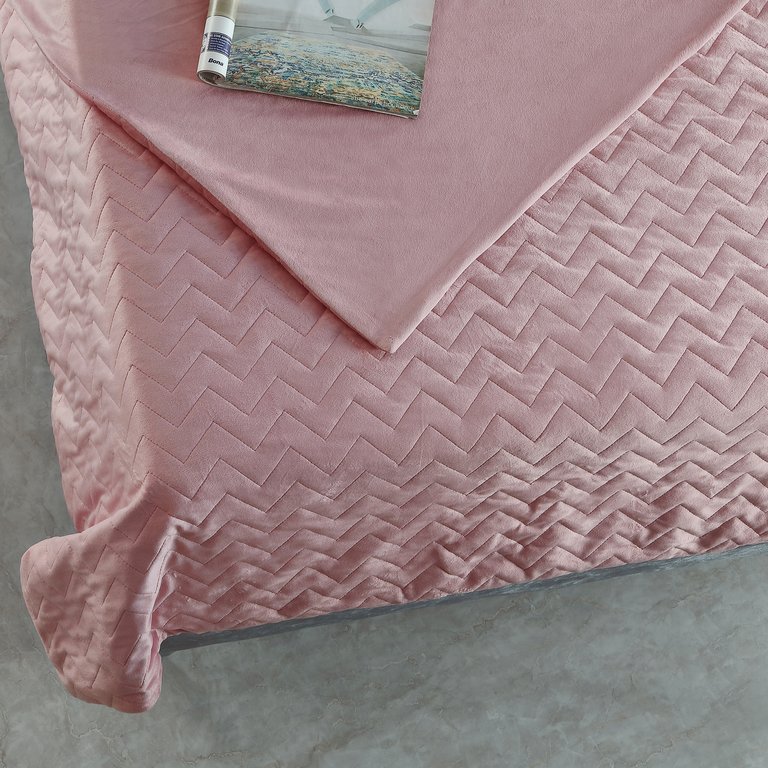 Eshe Weighted Blanket - Blush Polyester
