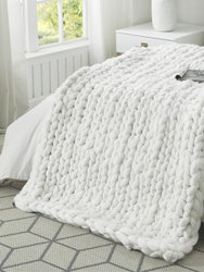 Mantisa Throw Blanket - Cream White