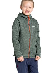 Childrens/Kids Shiloh Marl Hooded Fleece Jacket - Spruce Green - Spruce Green