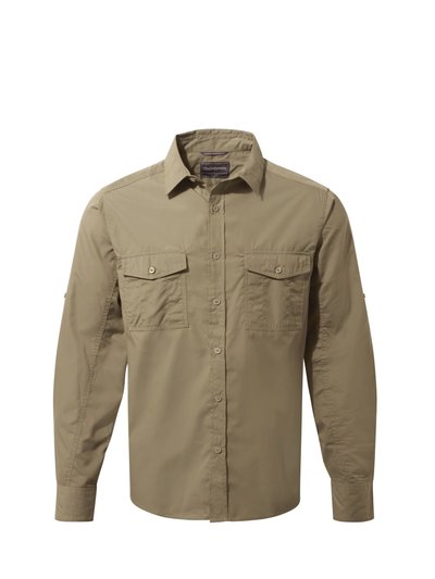 Craghoppers Craghoppers Mens Expert Kiwi Long-Sleeved Shirt (Pebble Brown) product
