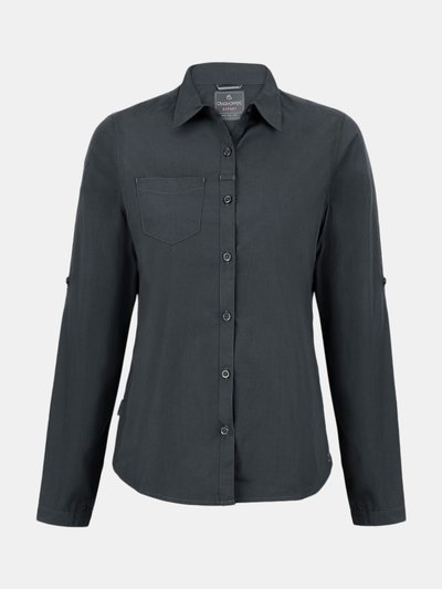 Craghoppers Craghoppers Womens/Ladies Expert Kiwi Long-Sleeved Shirt (Carbon Grey) product