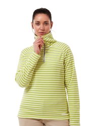 Craghoppers Womens/Ladies Natalia Stripe Half Zip Sweatshirt (Lime Green) - Lime Green