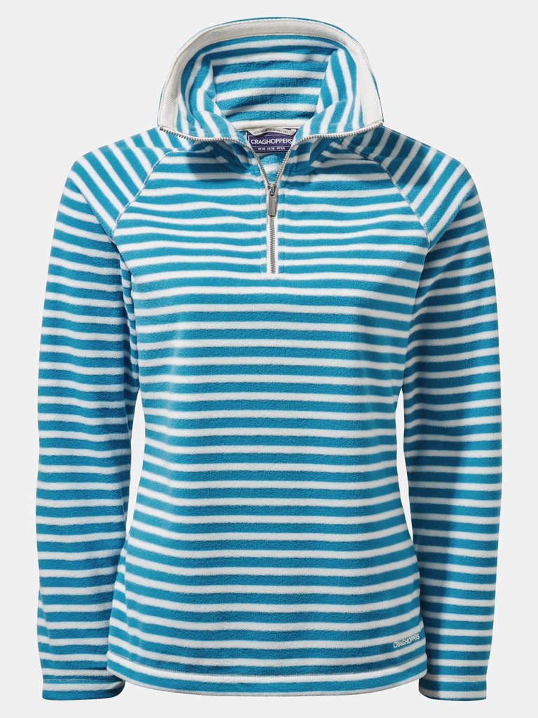 Craghoppers Womens/Ladies Natalia Stripe Half Zip Sweatshirt (Mediterranean Blue) - Mediterranean Blue