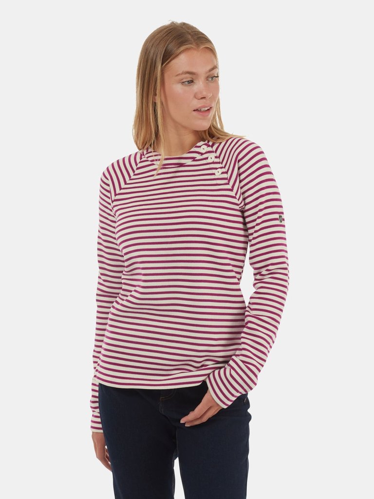 Craghoppers Womens/Ladies Neela Striped Sweatshirt (Baton Rouge)