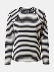 Craghoppers Womens/Ladies Neela Striped Sweatshirt - Navy