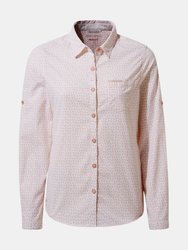 Craghoppers Womens/Ladies NosiLife Gisele Long Sleeved Shirt (Corsage Pink Print) - Corsage Pink Print