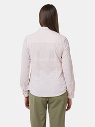 Craghoppers Womens/Ladies NosiLife Gisele Long Sleeved Shirt (Corsage Pink Print)