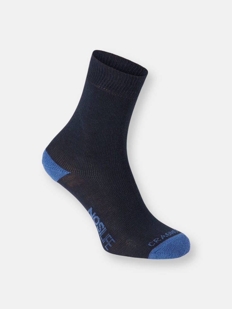 Craghoppers Womens/Ladies Single NosiLife Travel Sock (Dark Navy/Soft Denim) - Dark Navy/Soft Denim