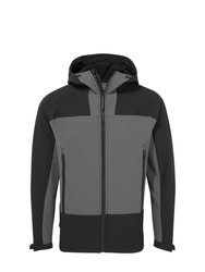 Mens Expert Active Soft Shell Jacket - Carbon Grey/Black - Carbon Grey/Black