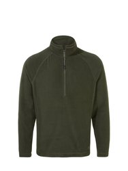 Mens Expert Corey 200 Half Zip Fleece Top - Dark Cedar