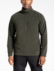 Mens Expert Corey 200 Half Zip Fleece Top - Dark Cedar - Dark Cedar