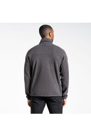 Mens Expert Half Zip Active Fleece Top - Carbon Grey Marl