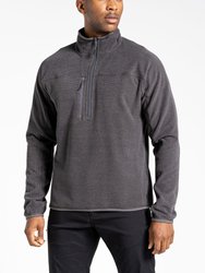 Mens Expert Half Zip Active Fleece Top - Carbon Grey Marl - Carbon Grey Marl