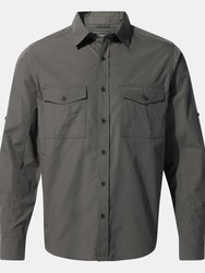 Mens Expert Kiwi Long-Sleeved Shirt - Carbon Grey