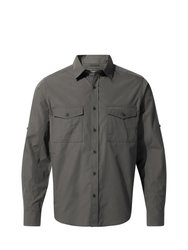 Mens Expert Kiwi Long-Sleeved Shirt - Carbon Grey