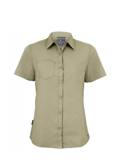 Craghoppers Womens/Ladies Expert Kiwi Short-Sleeved Shirt - Pebble Brown product