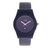 Crayo Dazzle Leather-Band Watch w/Date - Purple