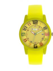 Crayo Festival Unisex Watch w/ Date - Yellow