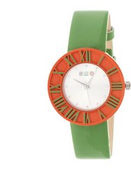 Crayo Prestige Unisex Watch - Orange/Green