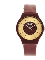 Crayo Trinity Unisex Watch - Maroon