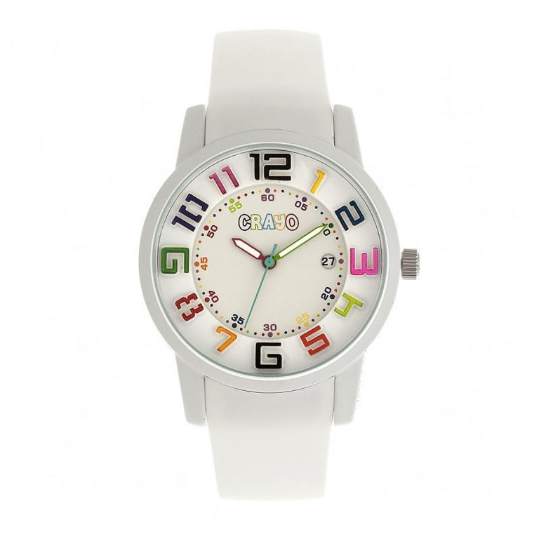 Festival Unisex Watch With Date - White