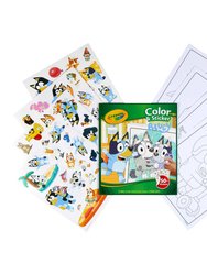 Bluey Color And Sticker Activity Book - Multi