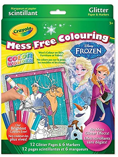 Crayola Color Wonder Glitter Kit Frozen Markers And Coloring Pages product