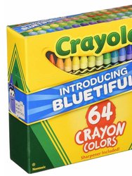 Crayola 64 Crayon Colors Including Bluetiful]